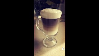Latte coffee made by yourself