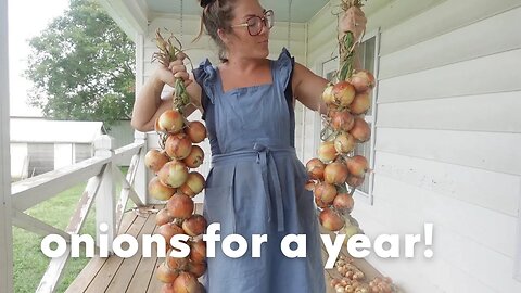 garden update | storing onions for long term