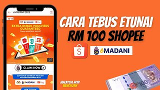 Cara Tebus RM100 E-Tunai Percuma Shopee