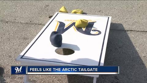 Brewers tailgaters face chilly temperatures on Opening Day