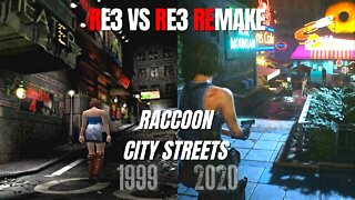 RE3 vs RE3 Remake: Raccoon City Streets