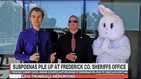 SHAUN PORTER & THE WHITE RABBIT serve FREDERICK CO SHERIFF a subpoena!
