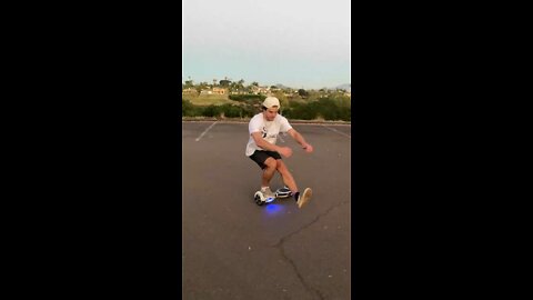 Backflip and Pistol squat on a hoverboard