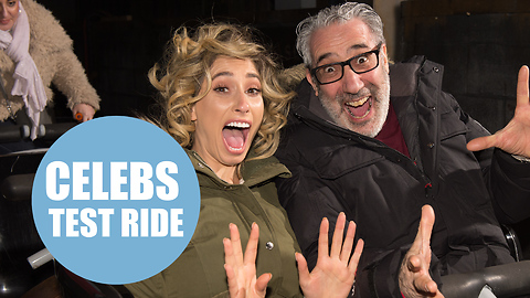 Celebrities take on Thorpe Park's scary new ride