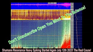 Shumann Resonance Heavy Spiking Started Again July 12th 2023! The Real Cause!