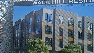 a new housing complex being built on Walk Hill street