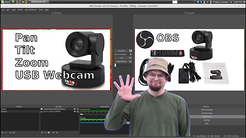 Live Streaming PTZ Camera in OBS Open Broadcaster Software - Thor MaximusStar HD1080p