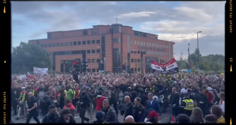 Manchester United fans anti Glazers family protest ahead of the game at Old Trafford