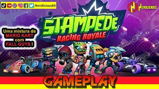 🎮 GAMEPLAY! Jogamos STAMPEDE: RACING ROYALE, uma mistura de MARIO KART com FALL GUYS que deu certo!