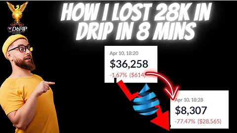 Drip Network how i lost 28k in less than 10 mins from in drip