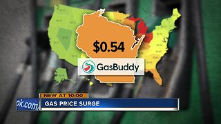 Gas prices are on the rise in southeast Wisconsin