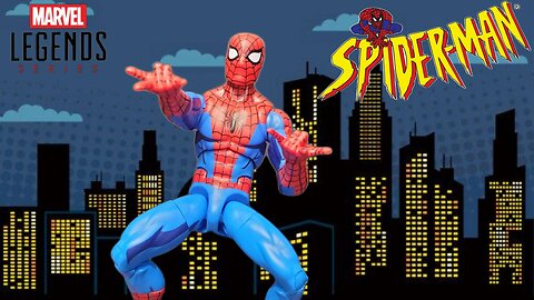 Animated Spiderman Retro Card - Marvel Legends Action Figure Review