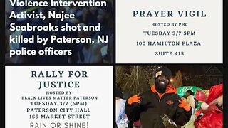 #JusticeforNajee #najeeseabrook Prayer Vigil #Paterson, NJ Paterson Healing Collective