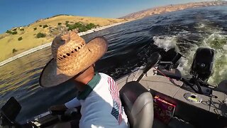 Striper Fishing at San Luis Reservoir around Dinosaur RD