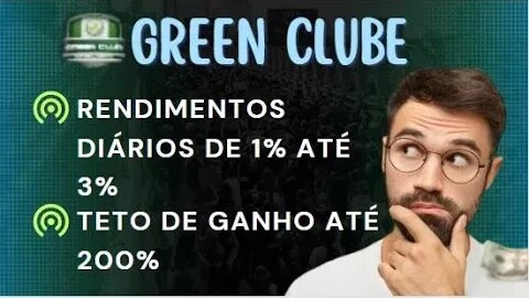 GREEN CLUB: RENDA EXTRA NA INTERNET DE FORMA PASSIVA