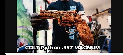 COLT PYTHON .356 MAGNUM Gun Lighter Restoration