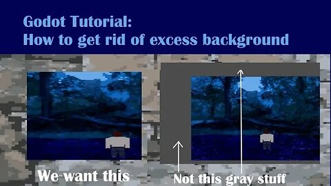 Godot Tutorial: How to Get Rid of Excess Background in your Game Window
