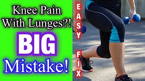 Knee PAIN With Lunges?! *BIGGEST MISTAKE* EASY FIX! | Dr Wil & Dr K