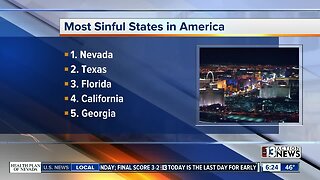 Nevada named most sinful state again