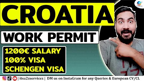 Latest Updates on CROATIA WORK PERMIT 2023 | jobs in croatia | croatia work visa 2023 | a2zservicez