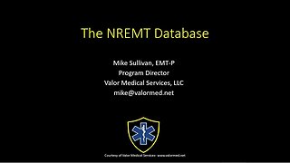 Entering Courses into the NREMT database