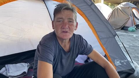 SOUTH AFRICA - Cape Town - Coronavirus - Homeless housed in tents for the 21 day National Lockdown(Video) (g4X)