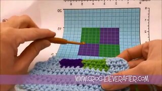 Left Hand Half Double Crochet Intarsia Tutorial