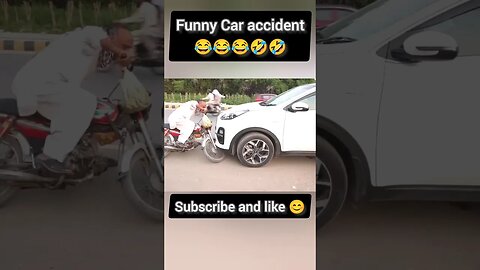 Funny Car accident 😂😂😂 @FactTechz @Fun_factst @tseries #entertainment #comedy #funny #shorts