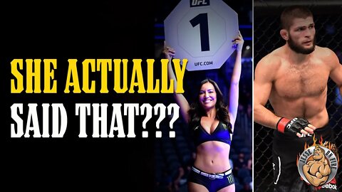 Ring Girls Call Khabib TERRIBLE Things