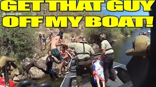 Lake Patrol on The Salt River Saves Girl Who Nearly Drowned