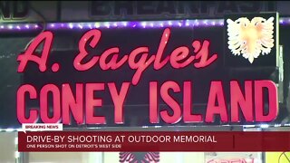 Drive-by shooting at outdoor memorial
