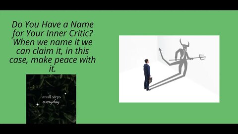 Do You Have a Name for Your Inner Critic?