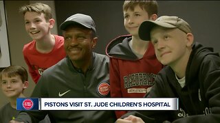 Pistons visit St. Jude Children's hospital