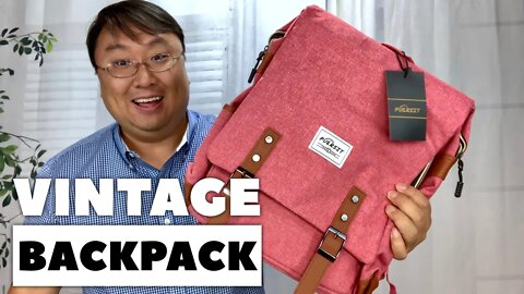 Perfect Vintage Laptop Backpack for School by Puersit Review