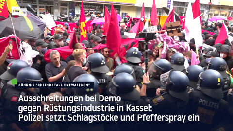 Ausschreitungen in Kassel: Polizei setzt Schlagstöcke und Pfefferspray ein