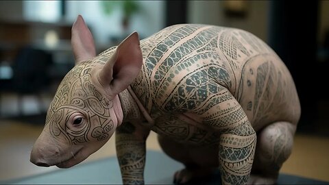 Mind-Blowing AI-Generated Tattooed Animals | Art Meets Technology