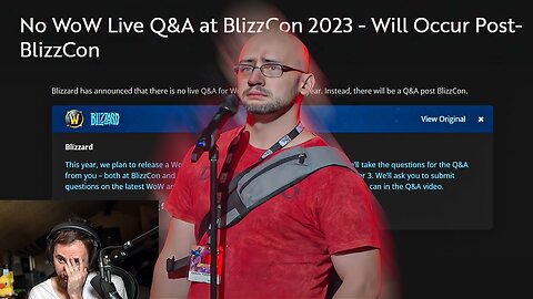 Blizzard Cancels Live Q&A at BlizzCon 2023