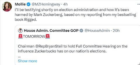 Full Committee Hearing, “Confronting Zuckerbucks, Private Funding of Election Administration.”