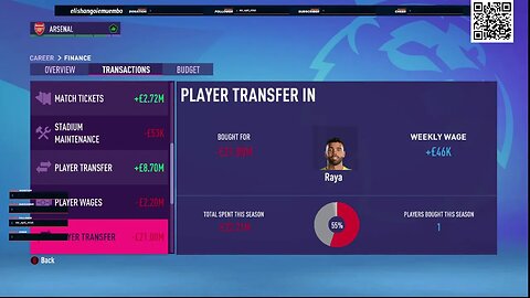 I started a new Arsenal Career Mode on FIFA 23