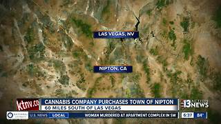 Cannabis company purchases California town