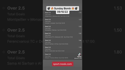 #shorts Sunday Football Accumulator 09/10/22 #football #bettingtips #betoftheday #betting