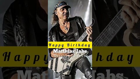 HBD Matthias Jabs - Scorpions #musicchannel #rockstory #rockband #musicnews #musichistory #rocknews