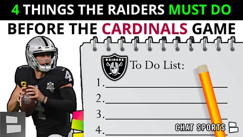 4 Things The Las Vegas Raiders Need To Do Before Their Arizona Cardinals NFL Week 2 Matchup