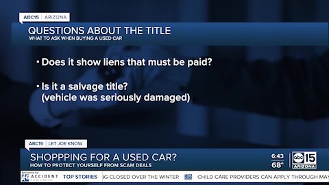 How scammers are targeting used car shoppers in Arizona