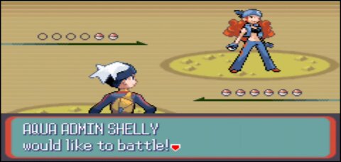 Pokemon Sapphire - Team Aqua Admin 4th Battle: Shelly