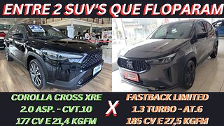 ENTRE 2 CARROS - TOYOTA COROLLA CROSS X FIAT FASTBACK - QUANDO AS MONTADORAS ERRAM NO DETALHE