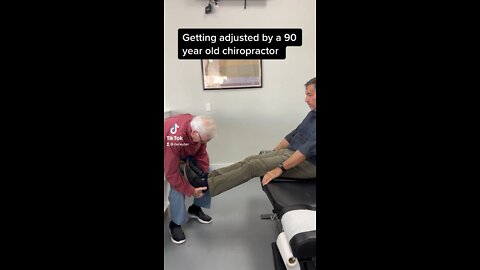 Getting adjusted by a 90 year old chiropractor