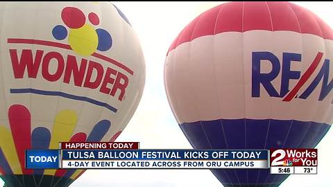 Tulsa Balloon Festival kicks off Wednesday night