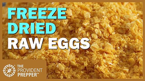 Food Storage: Freeze Dried Raw Eggs