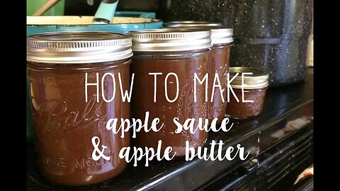 How to Make Applesauce and Apple Butter